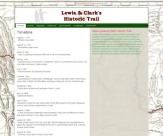 Lewisclark.net(Lewis and Clark's Historic Trail) Screenshot
