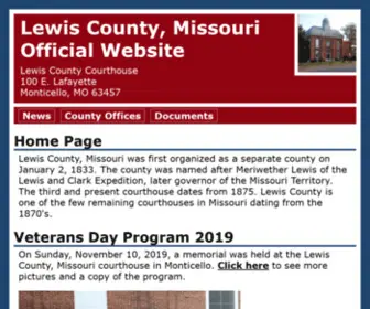 Lewiscountymo.org(Lewis County) Screenshot