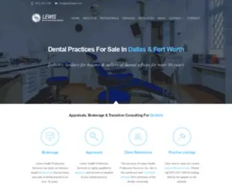 Lewishealth.com(Dental Practices For Sale) Screenshot