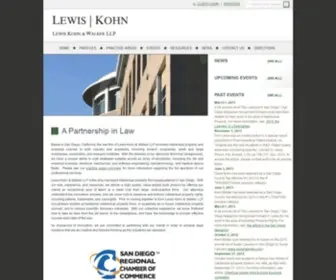Lewiskohn.com(Lewis Kohn & Walker LLP) Screenshot