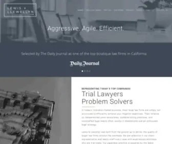 Lewisllewellyn.com(Trial Lawyers) Screenshot