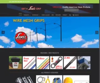 Lewismanufacturingco.com(Pulling Grips) Screenshot