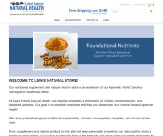 LewisnaturalStore.com(Lewis Natural Store) Screenshot