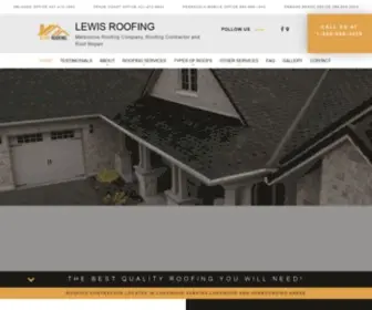 Lewisroofingfl.com(Lewis Roofing) Screenshot