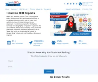 Lewisseohouston.com(Houston SEO Company) Screenshot