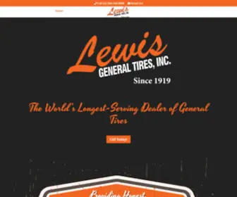 Lewistires.com(Lewis General Tires) Screenshot