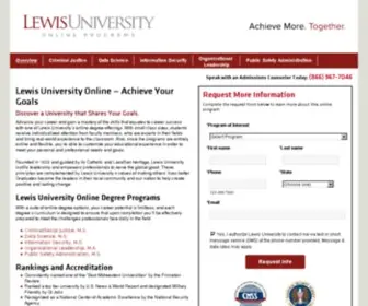 Lewisuniversityonline.com(Lewis University) Screenshot