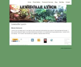 Lewisvillelynch.com(Local hotspot for help whether it be intellectual or manual) Screenshot