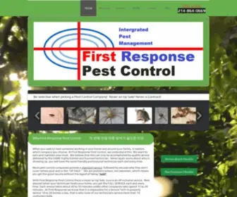 Lewisvillepestcontrol.net(First Response Pest Control Services in Lewisville Texas) Screenshot