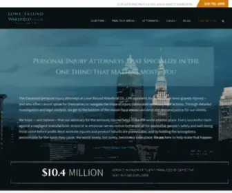 Lewlaw.com(Cleveland, Ohio Personal Injury Lawyers) Screenshot