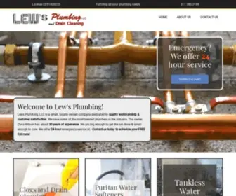 Lewsplumbing.com(Fulfilling all your plumbing needs) Screenshot