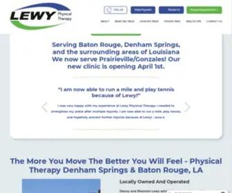 Lewypt.com(Physical Therapy Baton Rouge) Screenshot