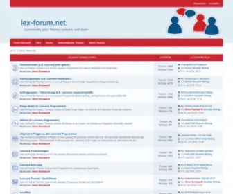 Lex-Forum.net(Community zum Thema Lexware und mehr) Screenshot
