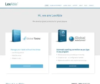 Lexable.com(Global AutoCorrect saves you time and) Screenshot