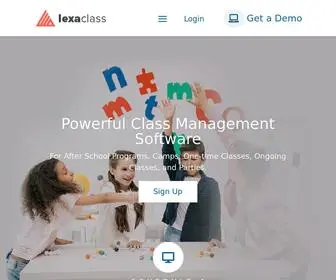 Lexaclass.com(Best online Class registration and membership management software) Screenshot
