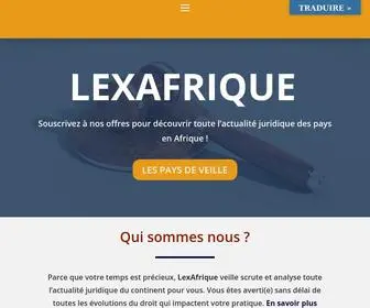 Lexafrique.com(Accueil) Screenshot