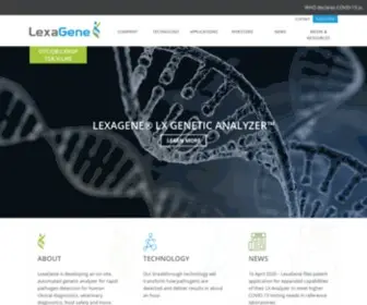 Lexagene.com(Rapid Pathogen Detection System) Screenshot