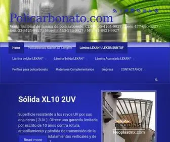 Lexanmx.com(Venta nacional de lámina de policarbonato) Screenshot