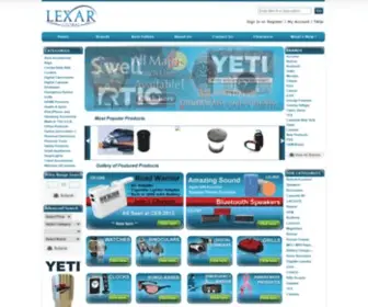 LexarGlobal.com(Promotional Products) Screenshot