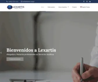 Lexartis.com.gt(Abogados y Notarios en Guatemala) Screenshot