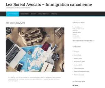 Lexboreal.ca(Lex Boréal Avocats) Screenshot