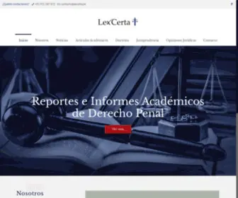 Lexcerta.pe(Lex Certa) Screenshot