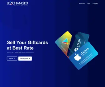 Lexchanged.com(Get the best rates for your gift cards) Screenshot