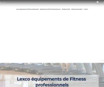Lexcofitness.fr(Lexco équipements de Fitness professionnels) Screenshot