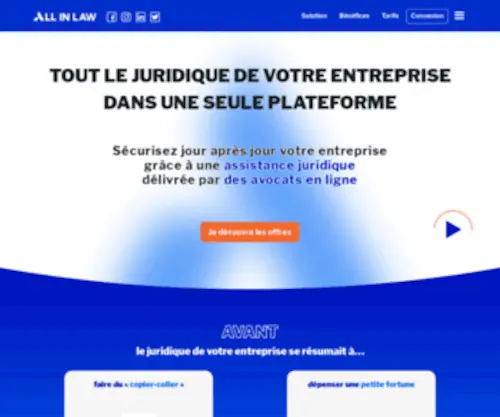 LexDev.fr(La plateforme juridique avec un avocat en ligne) Screenshot