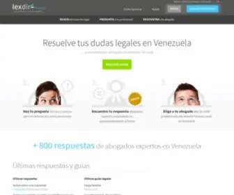 LexDir.com.ve(Encuentra tu abogado en Venezuela) Screenshot