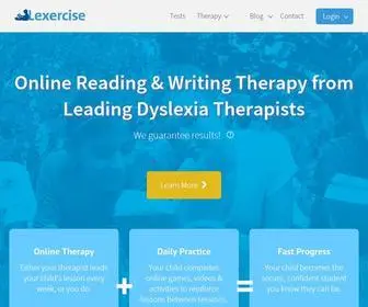 Lexercise.com(Treatment and Testing for Children with Dyslexia) Screenshot