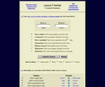 Lexfn.com(RhymeZone rhyming dictionary and thesaurus) Screenshot