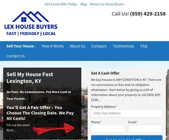 Lexhousebuyers.com(We Buy Houses) Screenshot