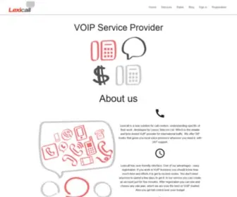 Lexi-Call.com(VOIP Service Provider) Screenshot