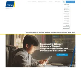 Lexialearning.com(Lexia is the structured literacy expert) Screenshot
