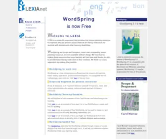 Lexianet.org(WordSpring) Screenshot