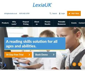 Lexiauk.co.uk(Proven literacy skills solution (all ages & abilities)) Screenshot