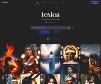 Lexica.art(The state of the art ai image generation engine) Screenshot