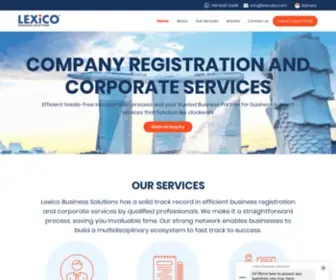 Lexicobiz.com(Singapore Company Registration) Screenshot