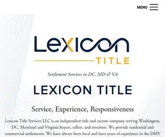 Lexicontitle.com(Lexicon Title) Screenshot