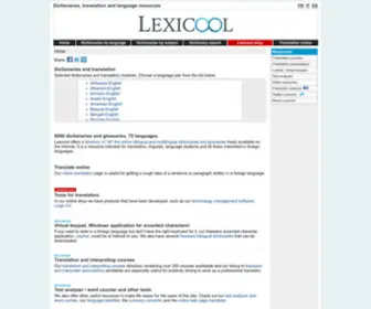 Lexicool.com(Dictionary) Screenshot