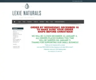 Lexienaturals.com(Lexie:Naturals) Screenshot