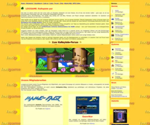 Lexigame.de(Klassische Videospiele) Screenshot