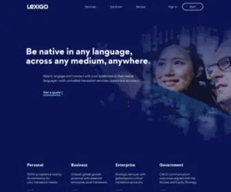 Lexigo.com(Translation Services) Screenshot