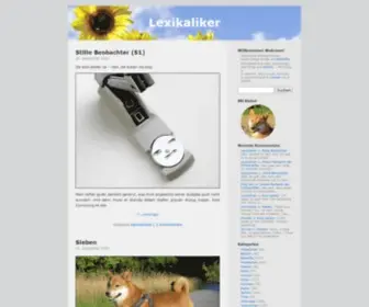 Lexikaliker.de(Unsortierte Alltäglichkeiten) Screenshot