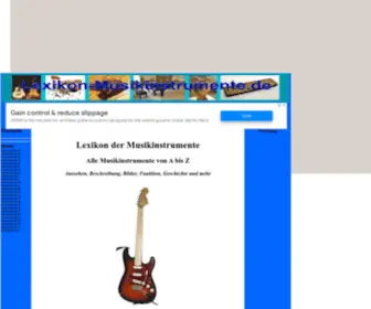 Lexikon-Musikinstrumente.de(Alle Musikinstrumente A) Screenshot