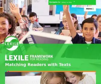 Lexile.com(The Lexile Framework for Reading) Screenshot