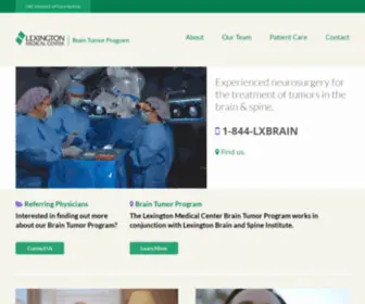 Lexingtonbraintumor.com(The Brain Tumor Program) Screenshot