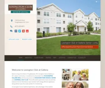 Lexingtonclubatgalleria.com(Senior Apartments in Poughkeepsie) Screenshot