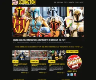 Lexingtoncomiccon.com(Lexington Comic & Toy Con) Screenshot
